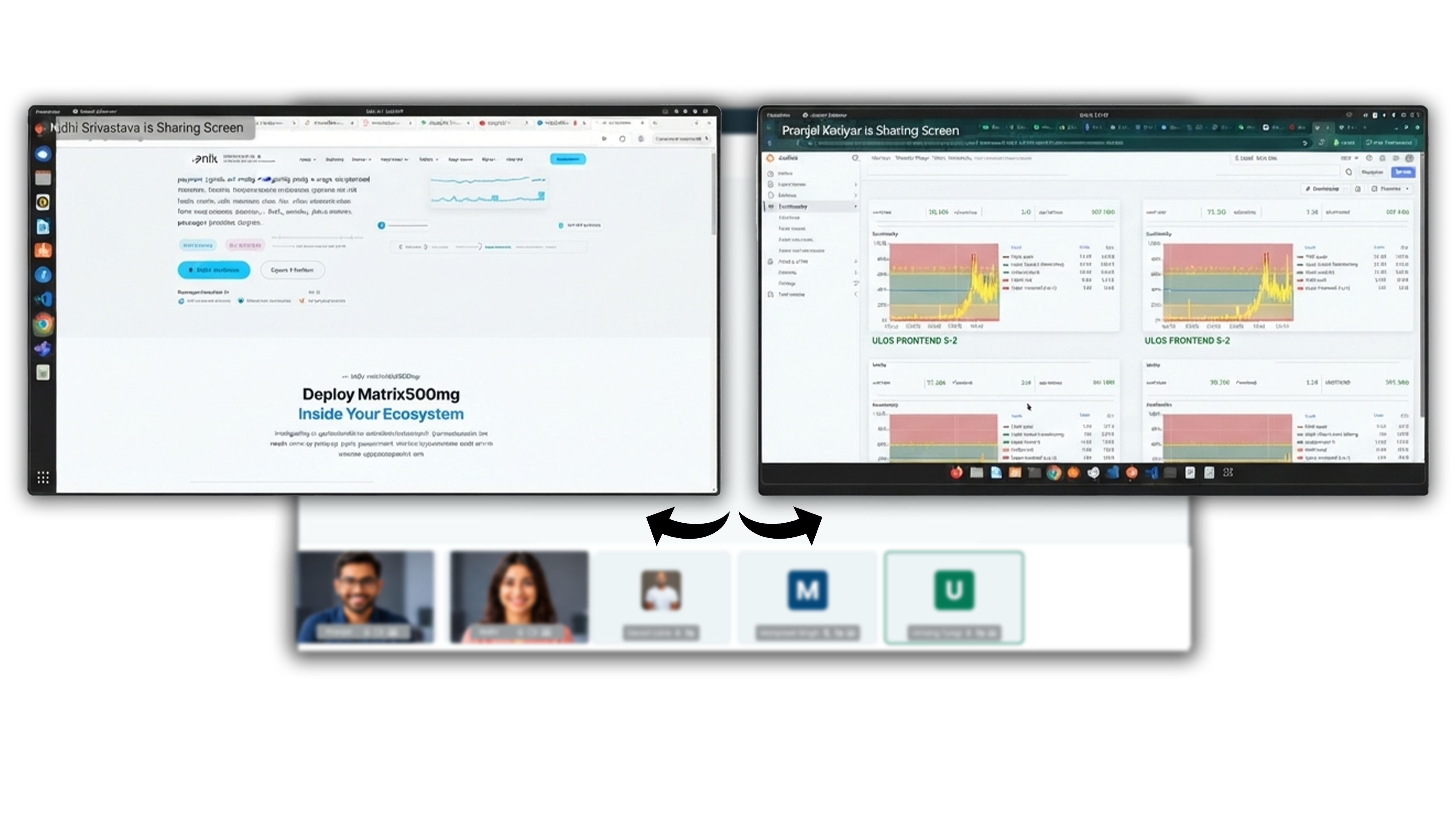 Dual screen sharing