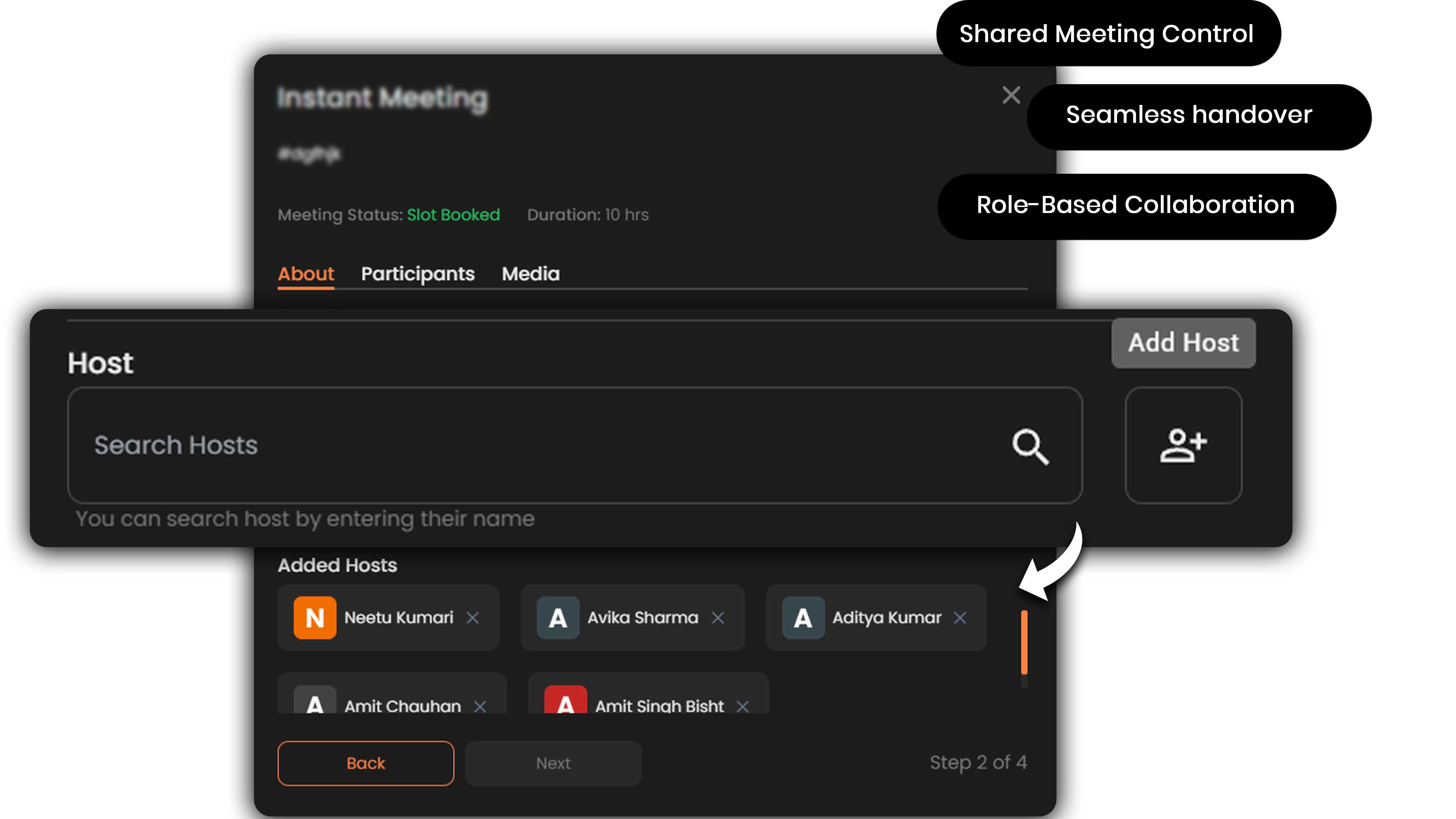 Host permissions